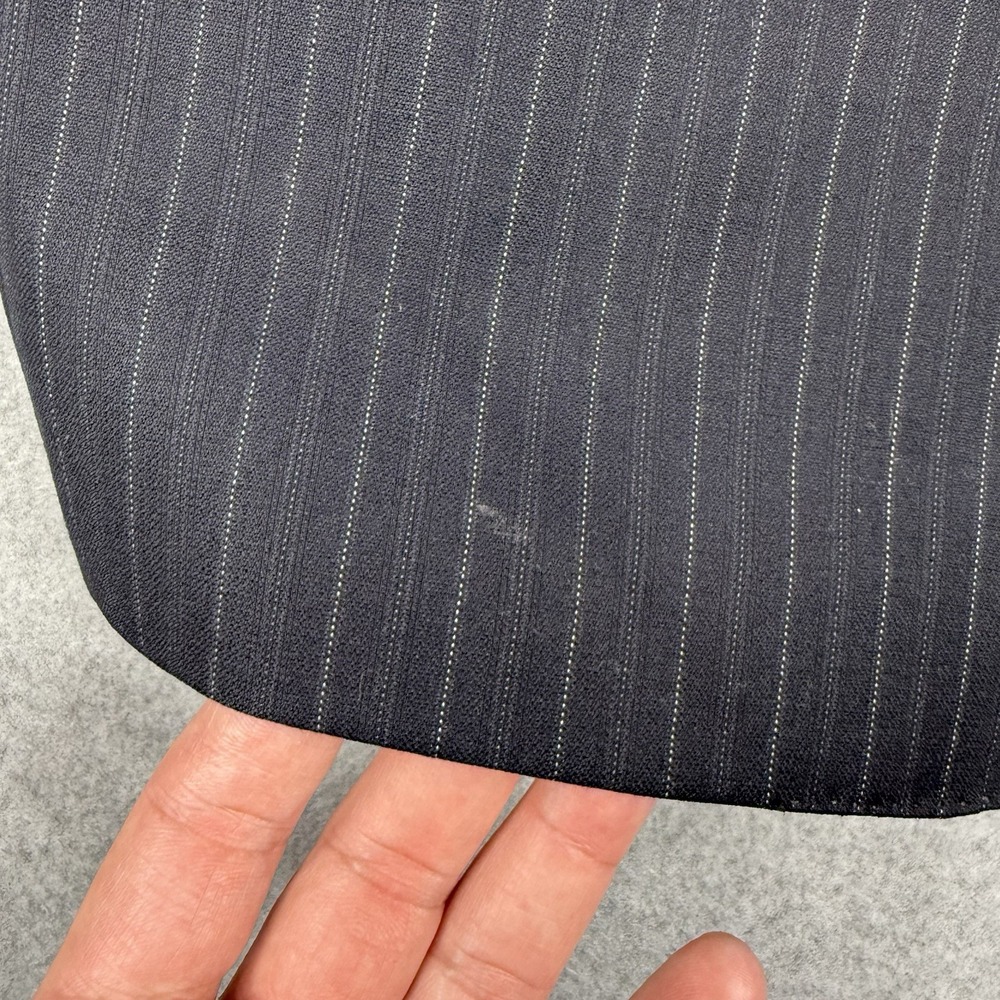 Saks Fifth Avenue Blazer Mens 42R Black Striped Super 130s Wool Loro Piana Coat - Picture 5 of 16